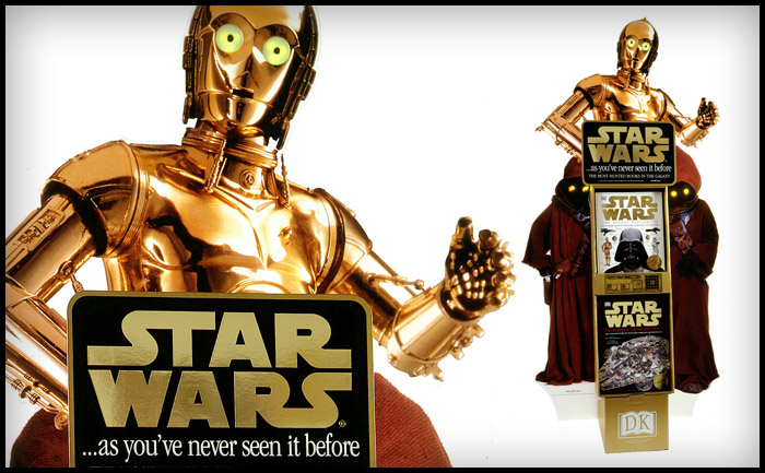 C-3PO Point of sale - Dorling Kindersley Star Wars books