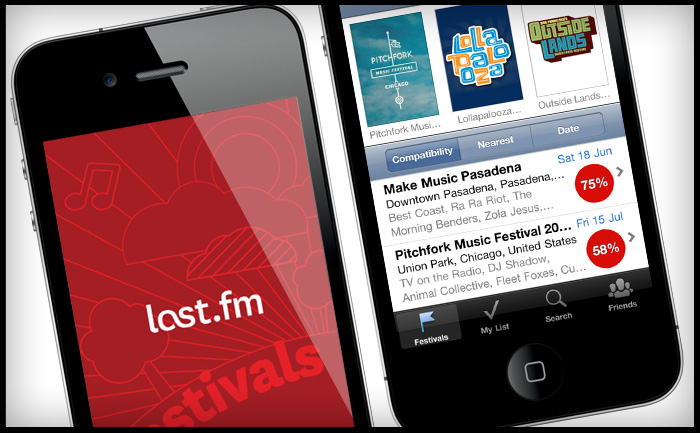 Last.fm Festivals iOS iPhone app