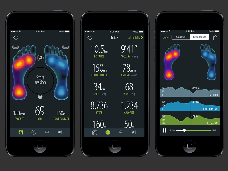 Sensoria Fitness iPhone app